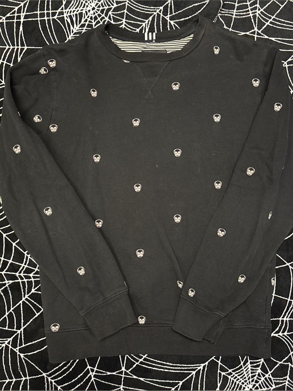 Black Skull Sweatshirt crewneck